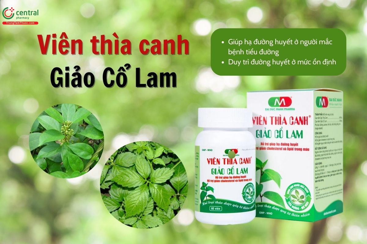 Viên thìa canh Giảo Cổ Lam Đại Đức Mạnh giảm mỡ máu, phòng ngừa biến chứng tiểu đường