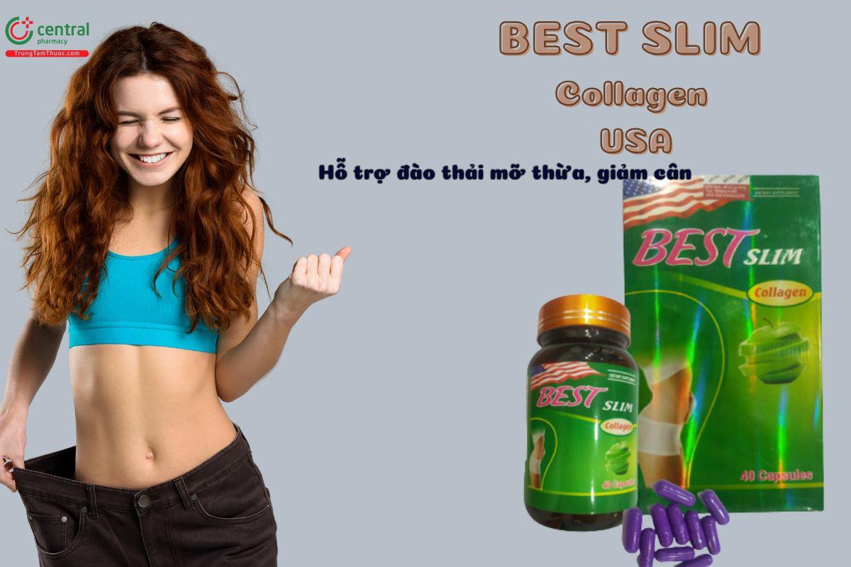 Viên uống Best Slim Collagen USA giúp giảm cân cho người thừa cân, béo phì