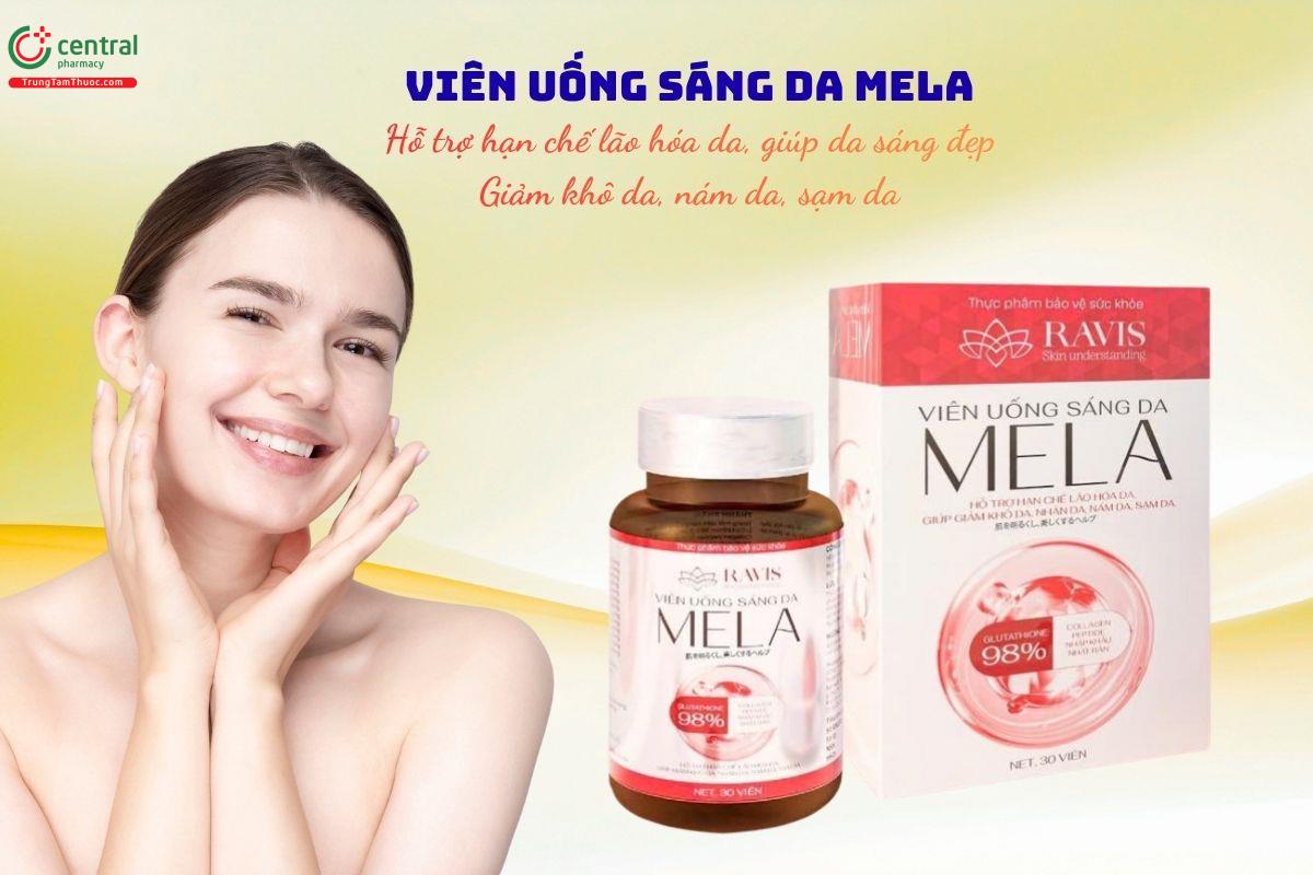 Viên uống sáng da Mela - Sáng da, làm giảm nám da, sạm da