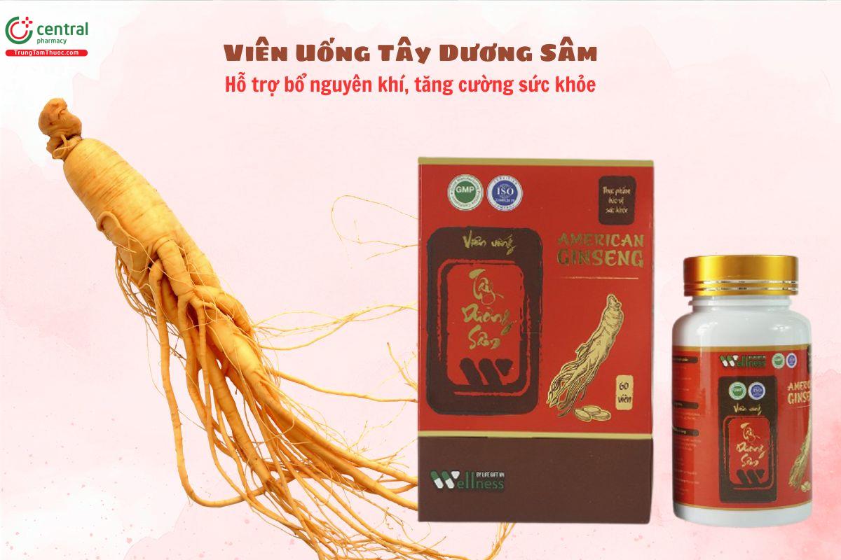 Viên Uống Tây Dương Sâm giúp bổ nguyên khí, tăng cường sức khỏe