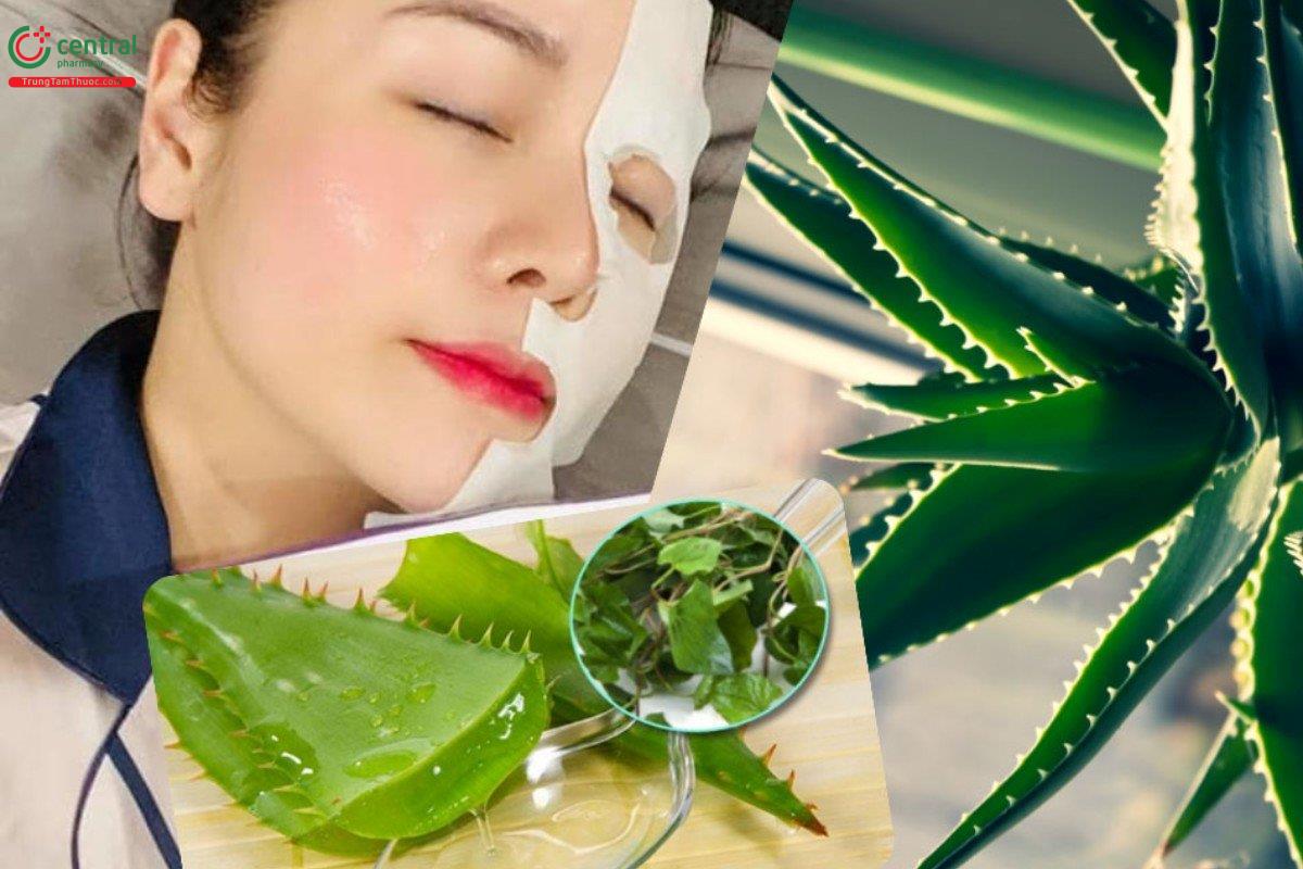 Mặt na nha đam giúp da mềm mịn