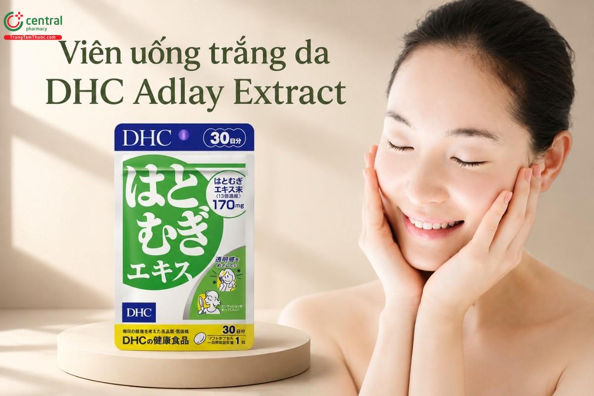 Viên uống trắng da DHC Adlay Extract của Nhật