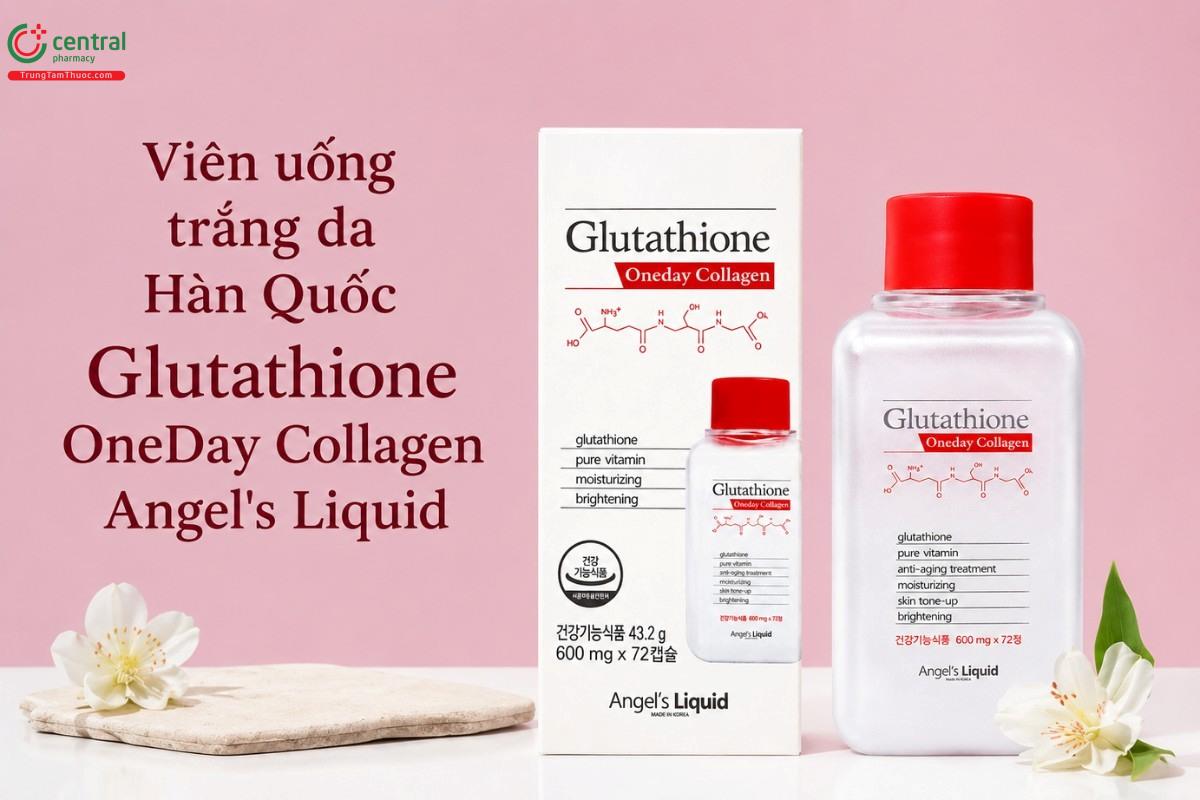 Viên uống trắng da Hàn Quốc Glutathione OneDay Collagen Angel's Liquid