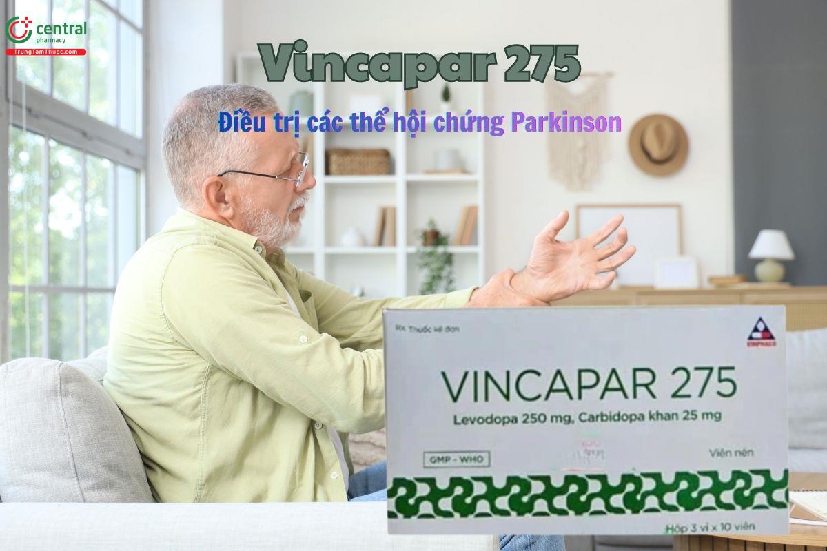 Thuốc Vincapar 275 điều trị bệnh Parkinson và hội chứng Parkinson