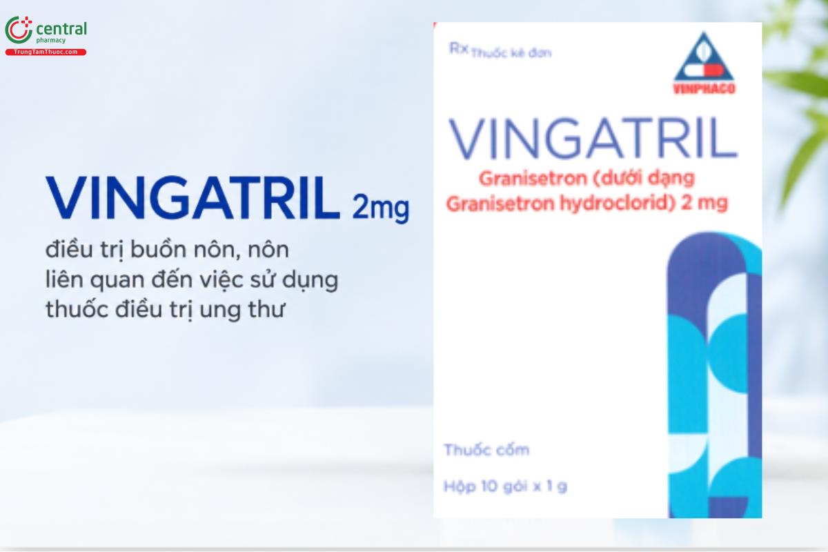 Thuốc VINGATRIL 2mg điều trị buồn nôn, nôn liên quan đến việc sử dụng thuốc điều trị ung thư