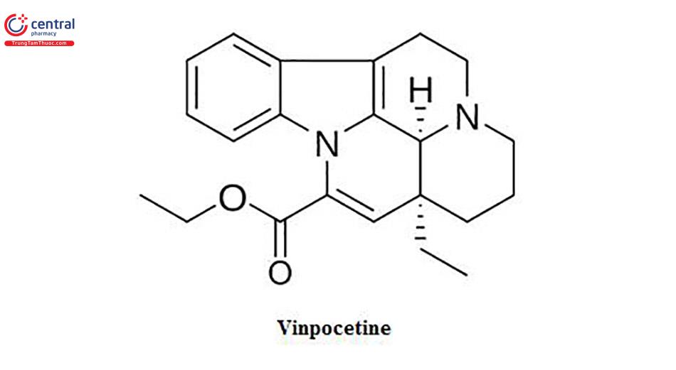 Công thức cấu tạo của Vinpocetin