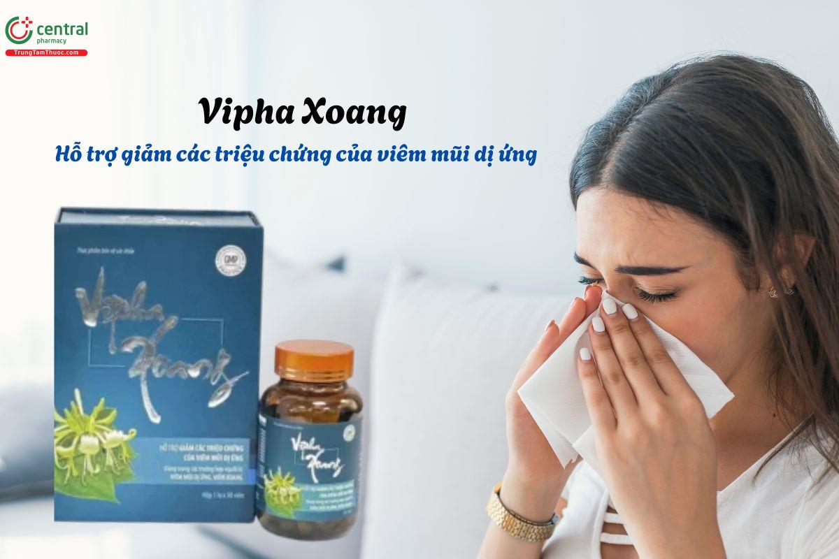 Vipha Xoang - Giảm triệu chứng viêm mũi dị ứng, viêm xoang