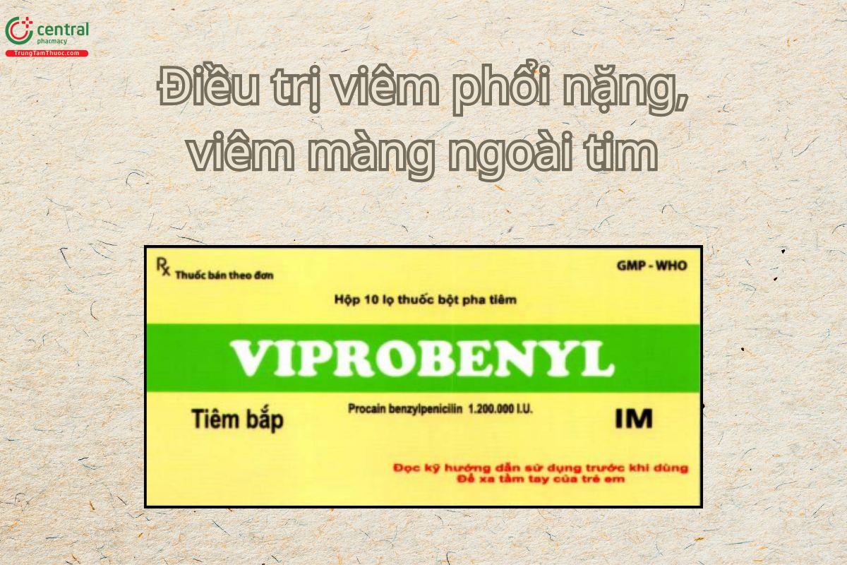 Thuốc Viprobenyl điều trị nhiễm xoắn khuẩn miệng họng, lậu, giang mai