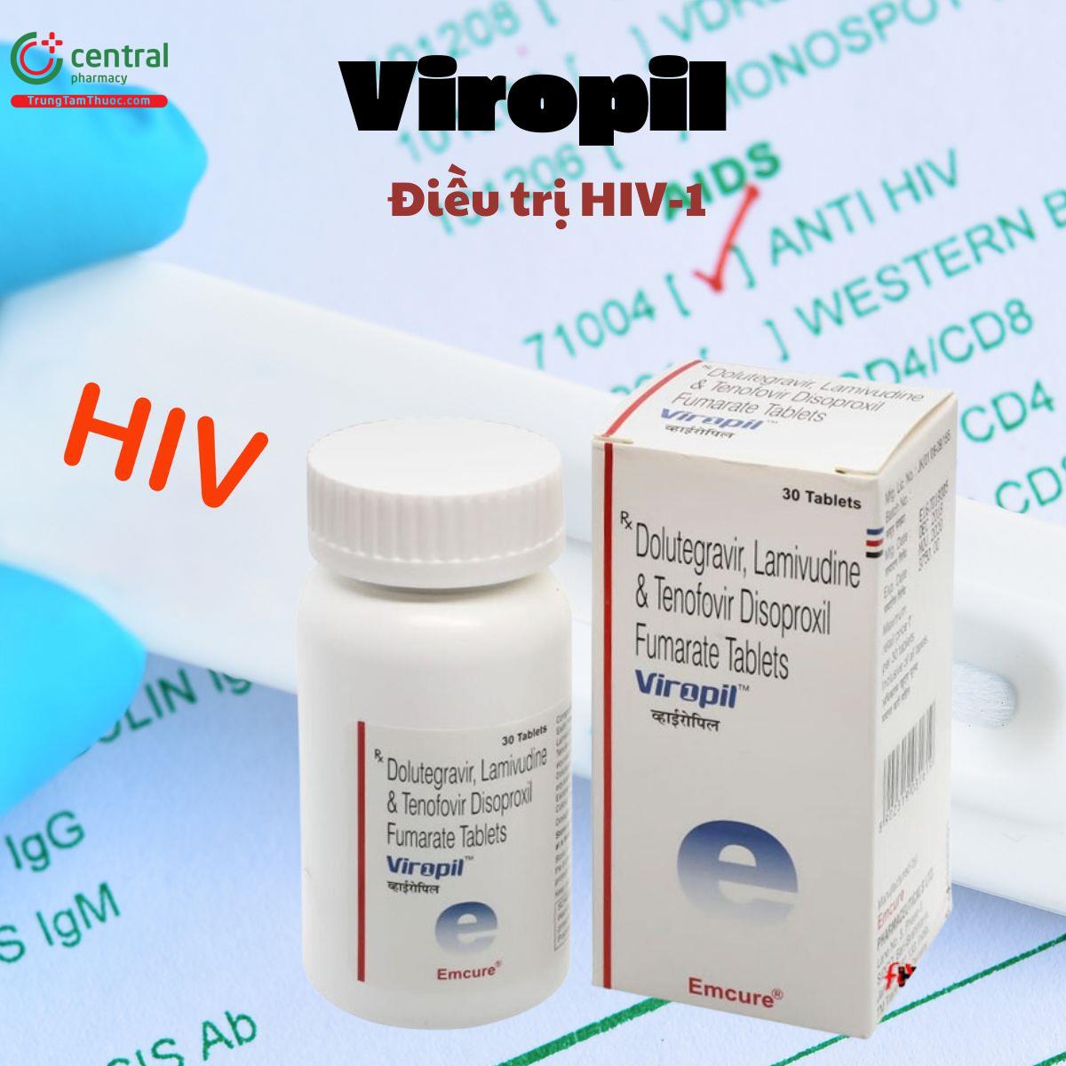 Thuốc Viropil điều trị HIV-1 cho người lớn và trẻ em trên 40kg