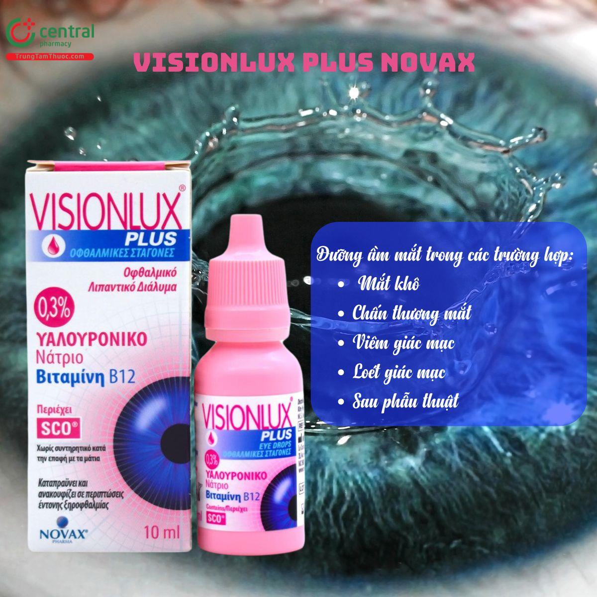 Visionlux Plus Novax - Dưỡng ẩm, bôi trơn nhãn cầu