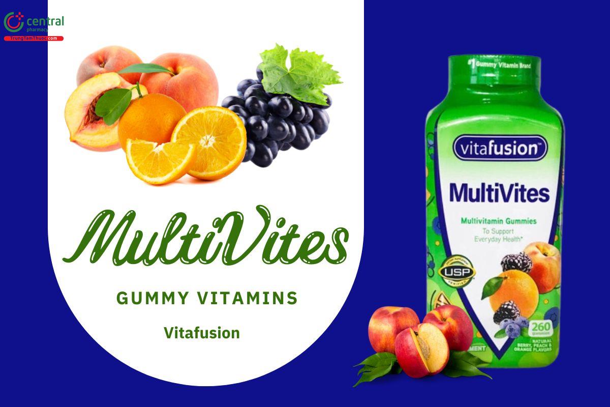 Kẹo dẻo Vitafusion MultiVites Gummy Vitamins bổ sung các vitamin, tăng đề kháng