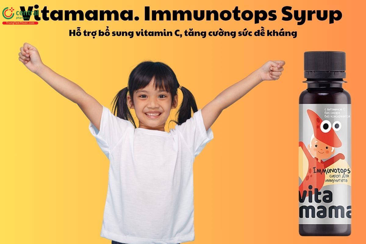 Vitamama. Immunotops Syrup - Giúp tăng cường sức đề kháng