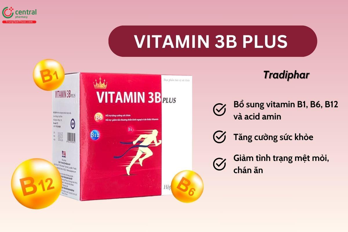 Vitamin 3B Plus Tradiphar hỗ trợ tăng cường sức khỏe, giảm mệt mỏi