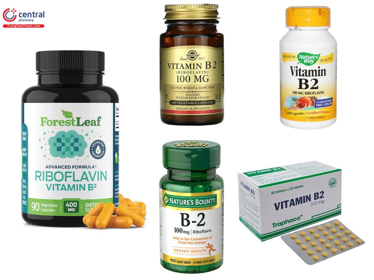 Sản phẩm có chứa RIBOFLAVIN (Vitamin B2) 