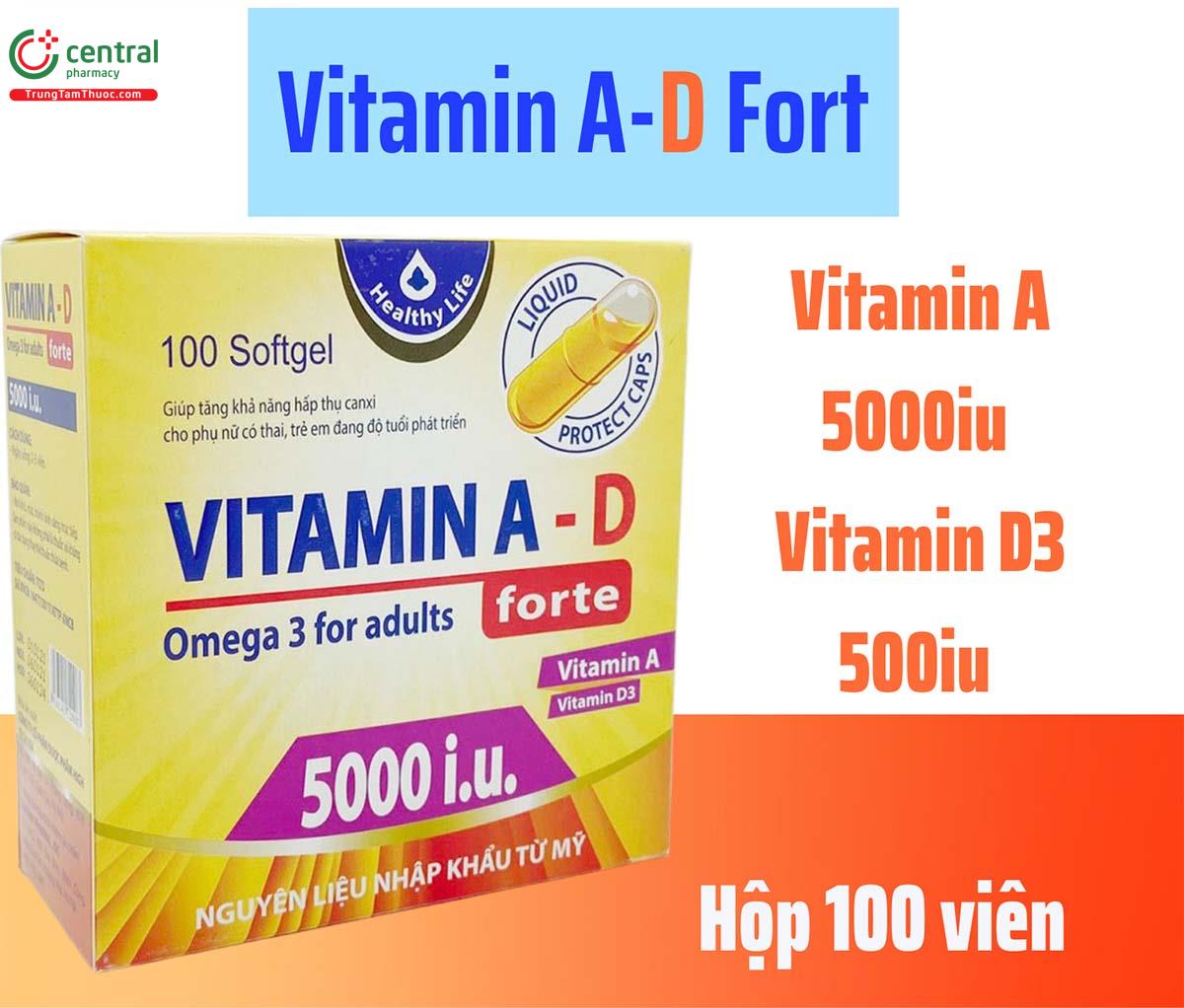 Vitamin A – D Forte giúp mắt sáng khỏe