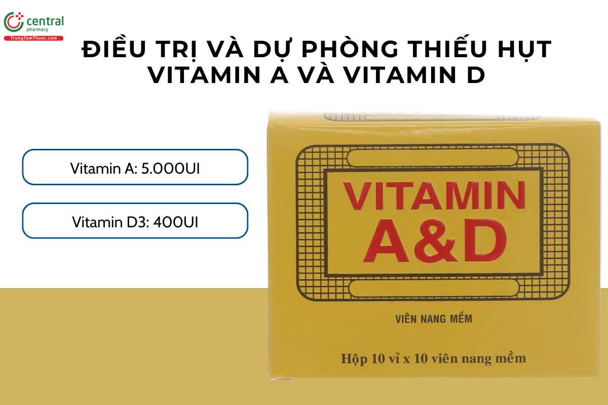 Thành phần và chỉ định của Thuốc Vitamin A&D Imexpharm