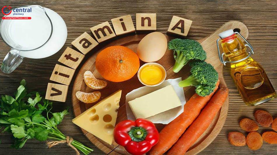 Hình 1: Các thực phẩm bổ sung vitamin A