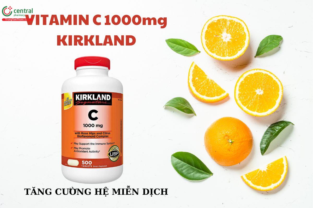 Viên uống Vitamin C 1000mg Kirkland tăng cường hệ miễn dịch