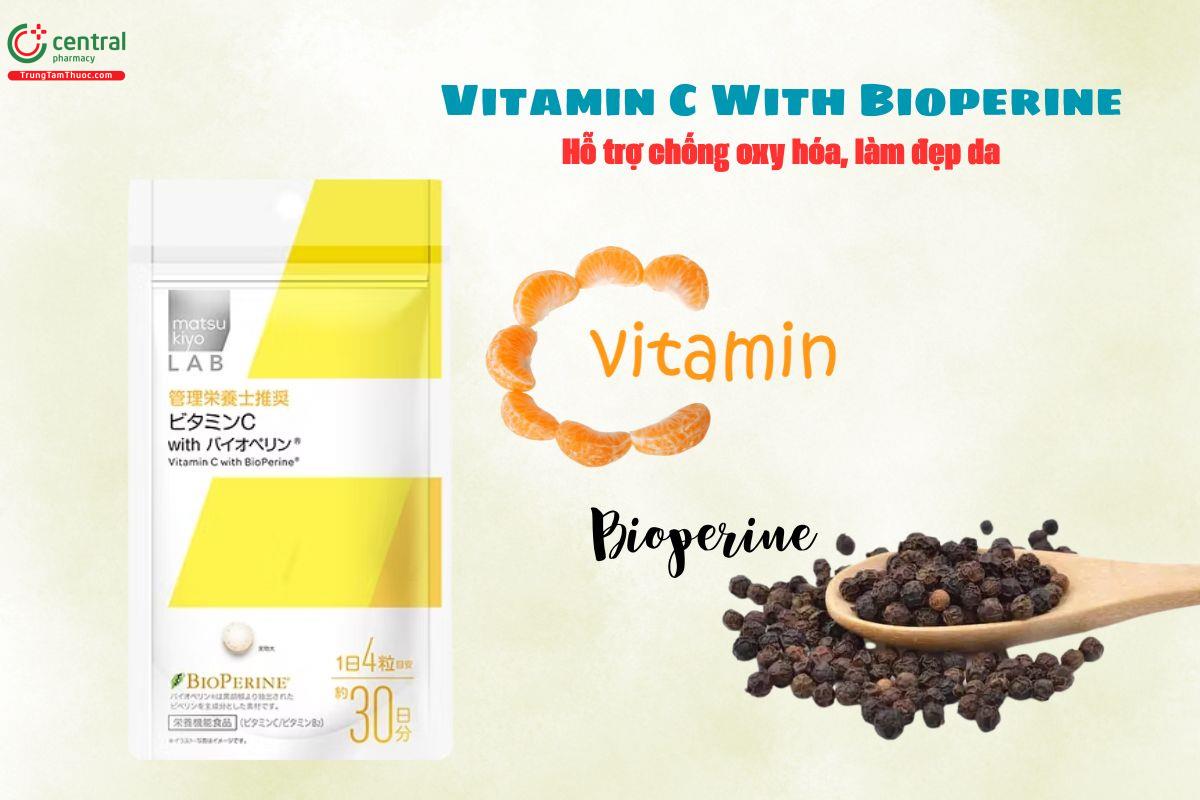 Vitamin C With Bioperine - Chống oxy hóa, dưỡng da sáng đẹp