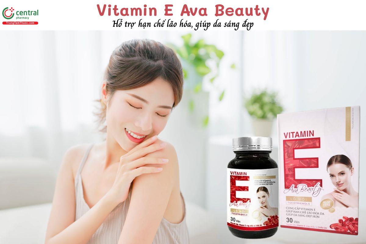 Vitamin E Ava Beauty - Bổ sung vitamin E, hỗ trợ đẹp da, hạn chế lão hóa