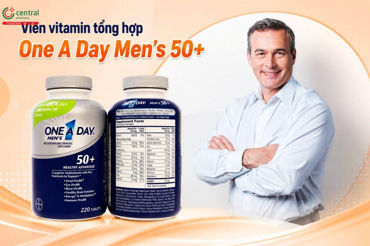 Vitamin tổng hợp cho nam của Mỹ One A Day Men’s 50+