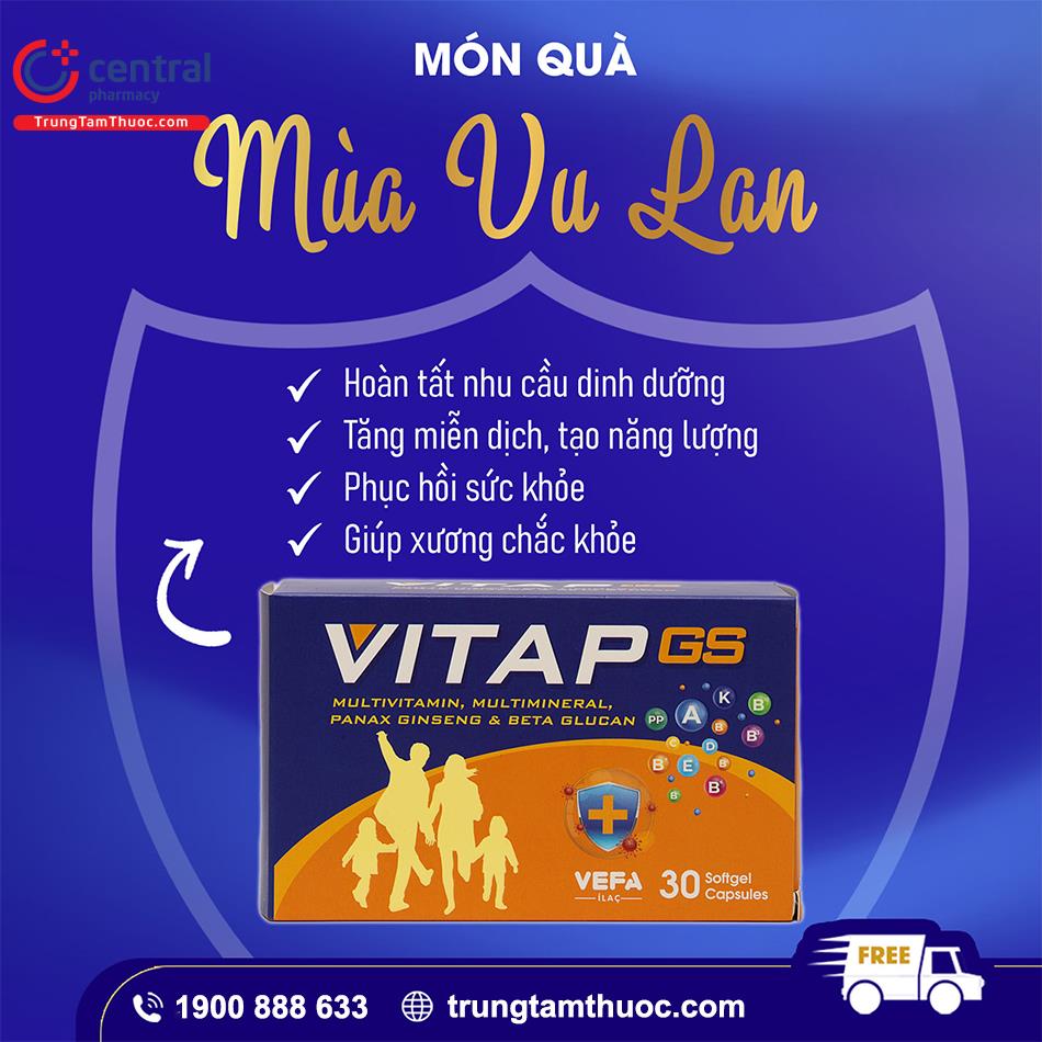 Tác dụng của Vitap GS