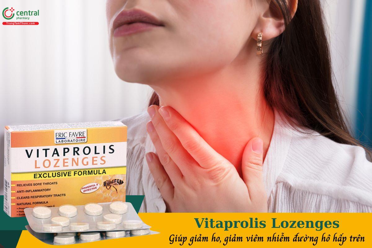 Vitaprolis Lozenges giảm viêm đường hô hấp trên, giảm ho