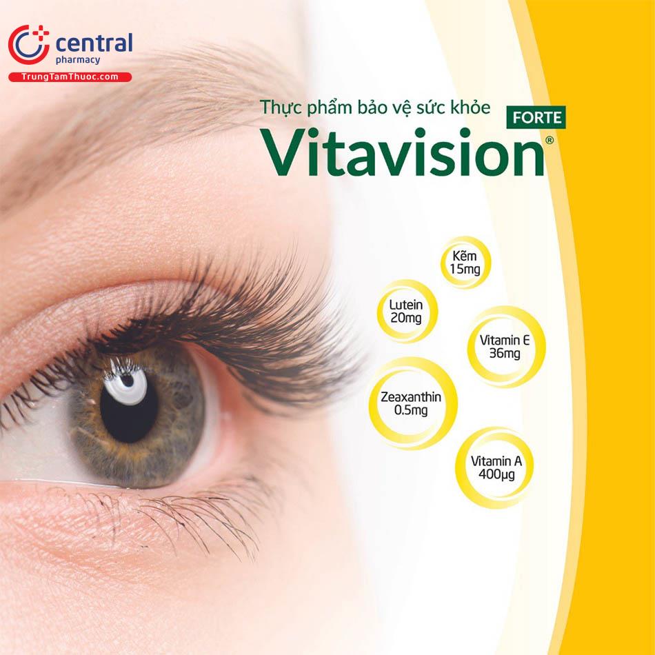 Vitavision Forte duy trì mắt sáng khỏe
