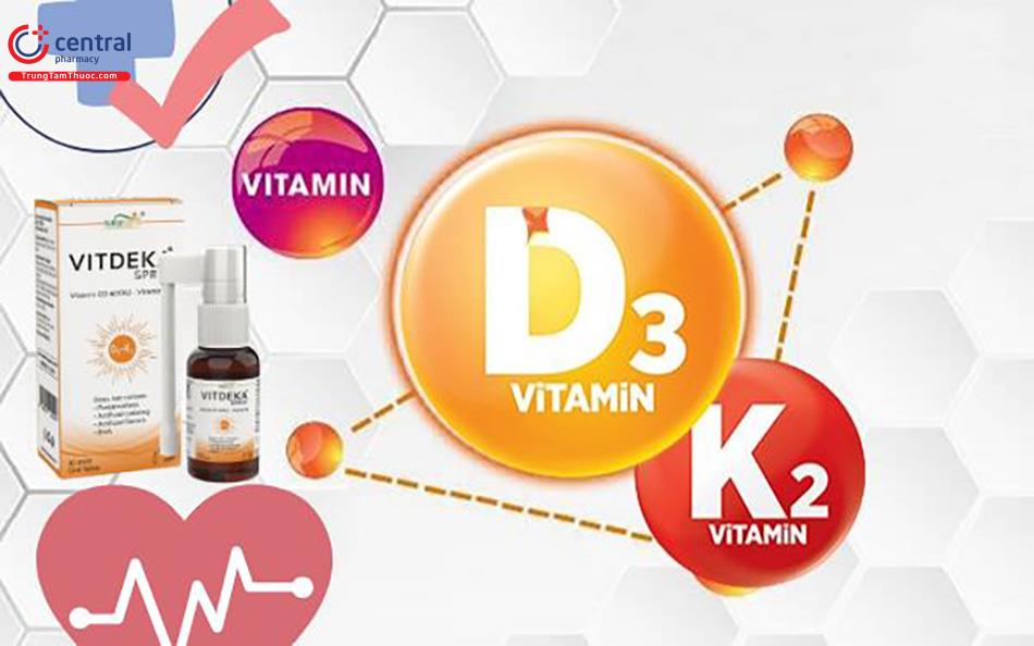 Vitdeka Spray kết hợp vitamin d3 và vitamin K2 MK7