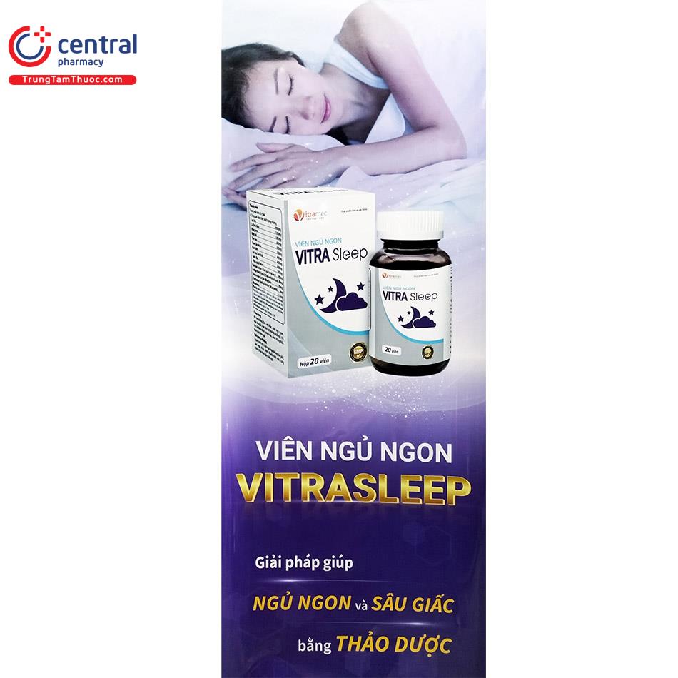 Viên Ngủ Ngon Vitra Sleep giúp ngủ ngon giấc