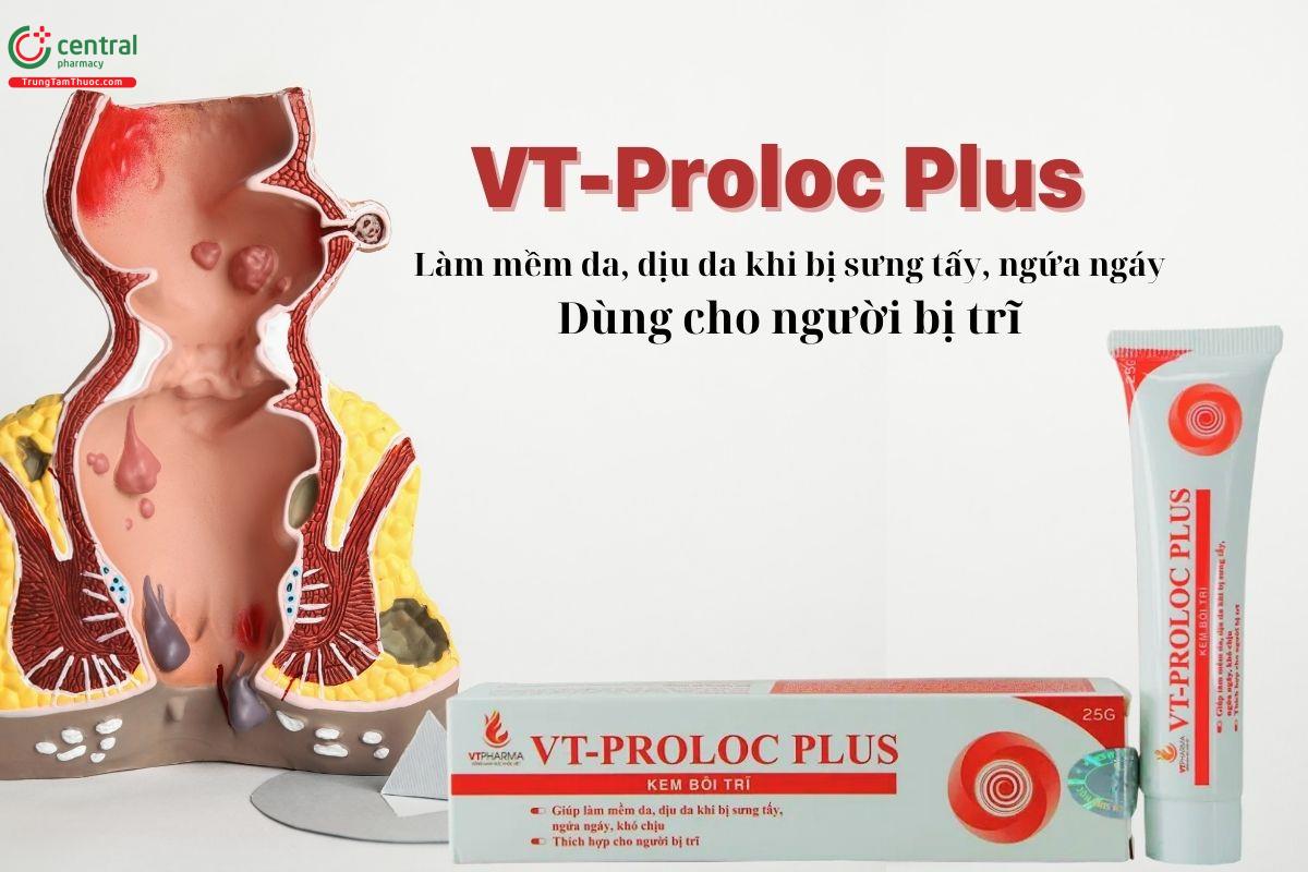 Kem bôi VT-Proloc Plus dành cho người bệnh trĩ, nứt kẽ hậu môn