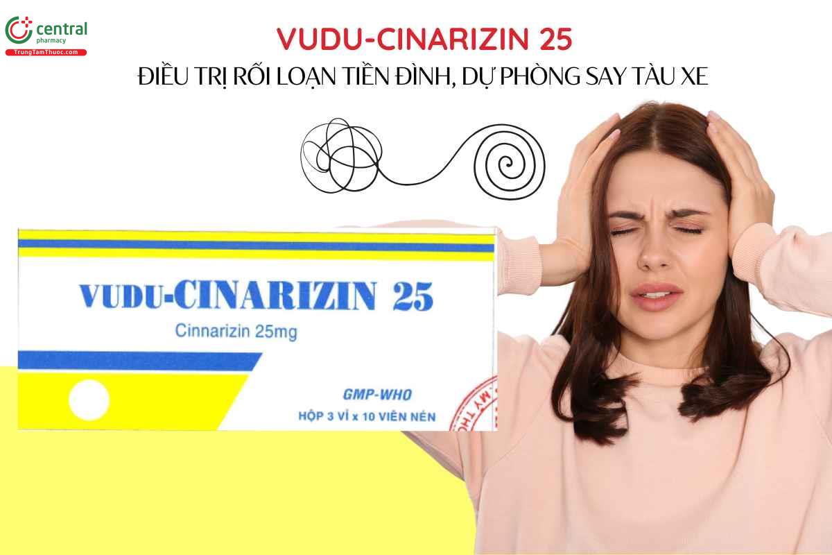 Chỉ định Thuốc Vudu-cinarizin 25