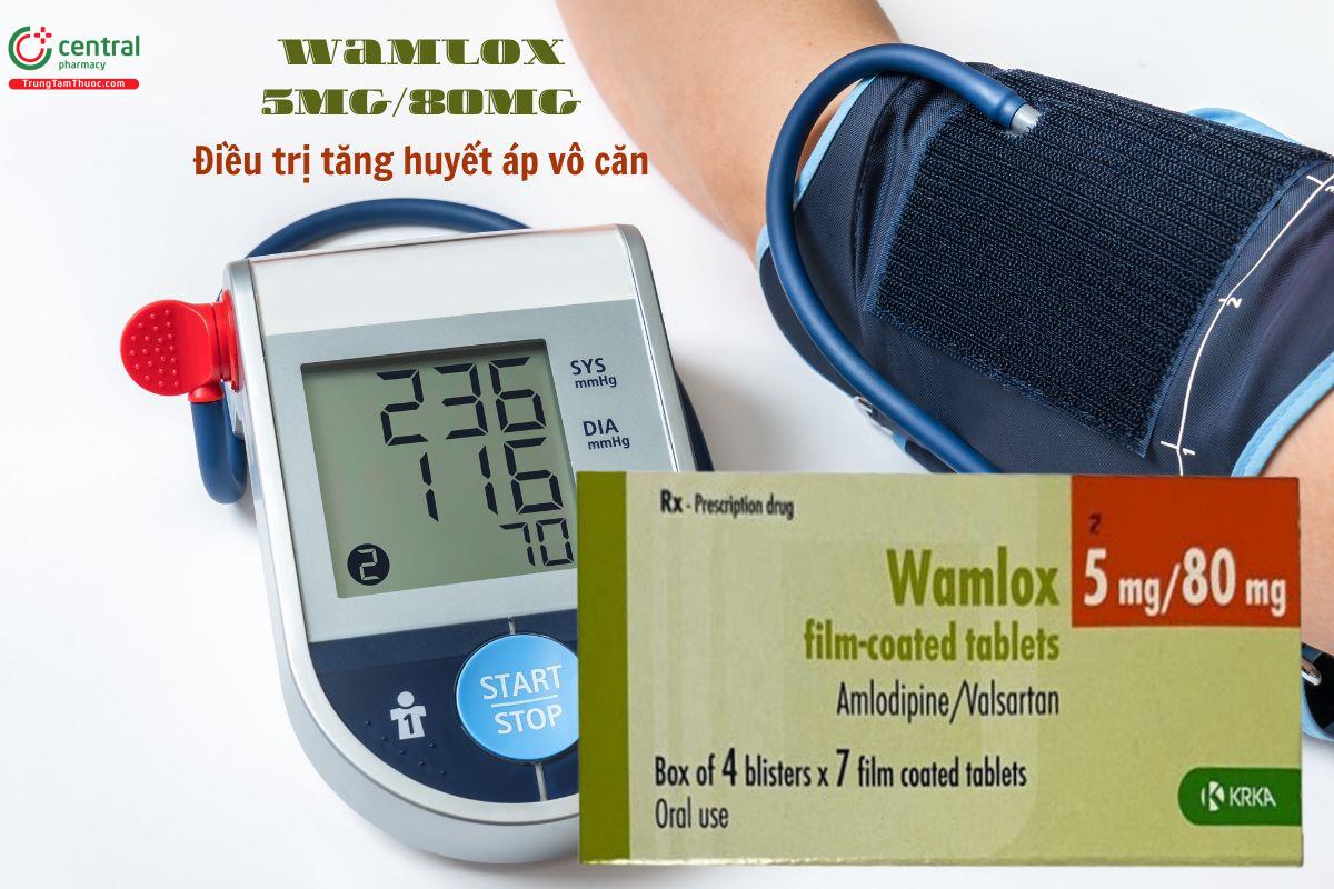 Thuốc Wamlox 5mg/80mg - Thuốc điều trị tăng huyết áp vô căn