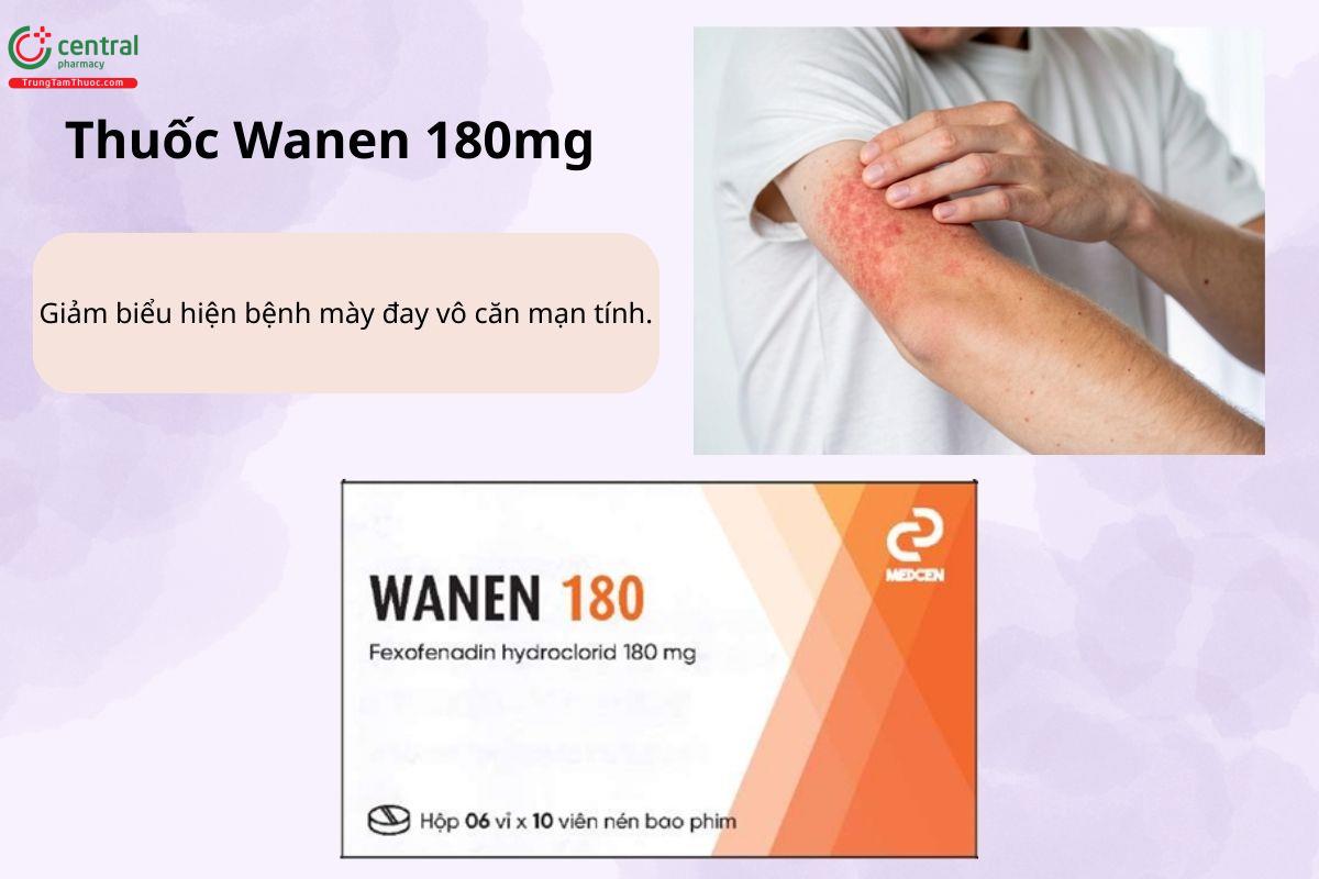 Chỉ định của thuốc Wanen 180mg