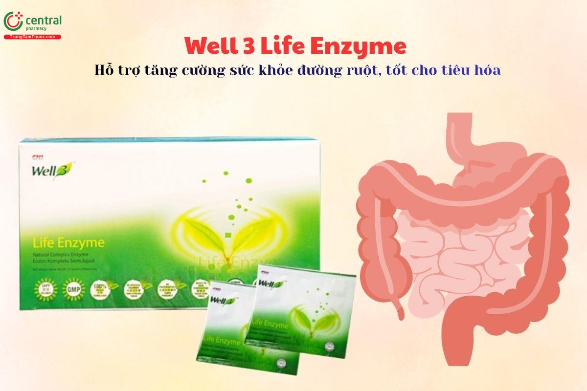 Well 3 Life Enzyme tăng cường sức khỏe đường ruột, tốt cho tiêu hóa