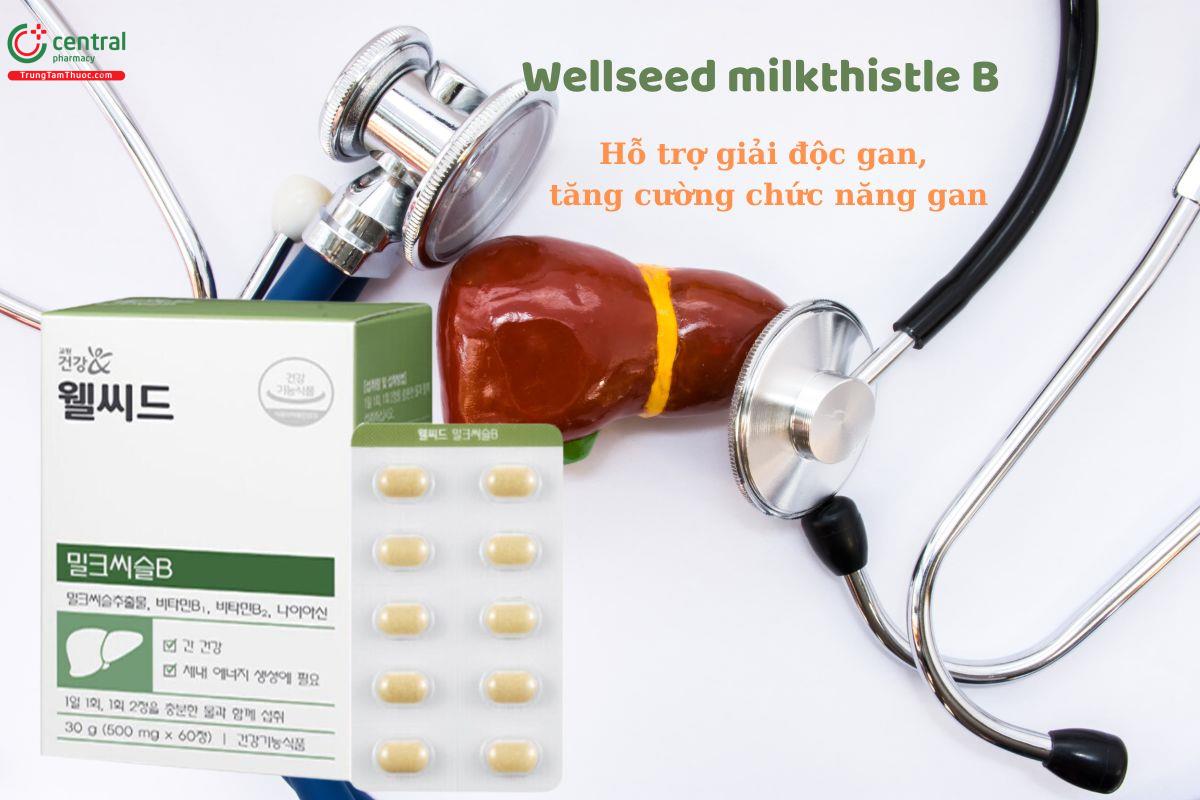 Wellseed milkthistle B t - Hỗ trợ giải độc gan, tăng cường chức năng gan