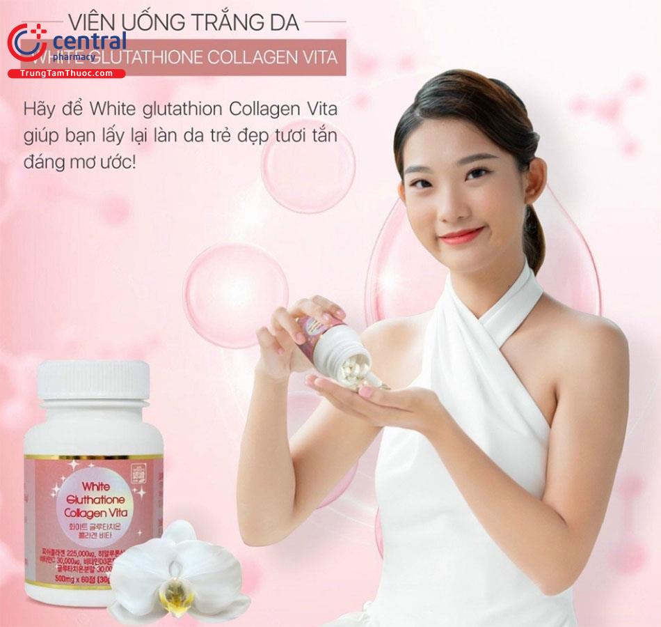 White Gluthatione Collagen Vita giúp làm sáng da