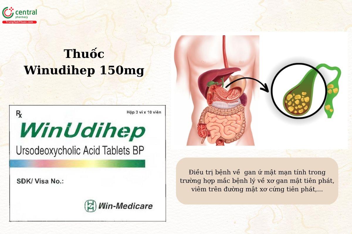 Chỉ định của thuốc Winudihep 150mg