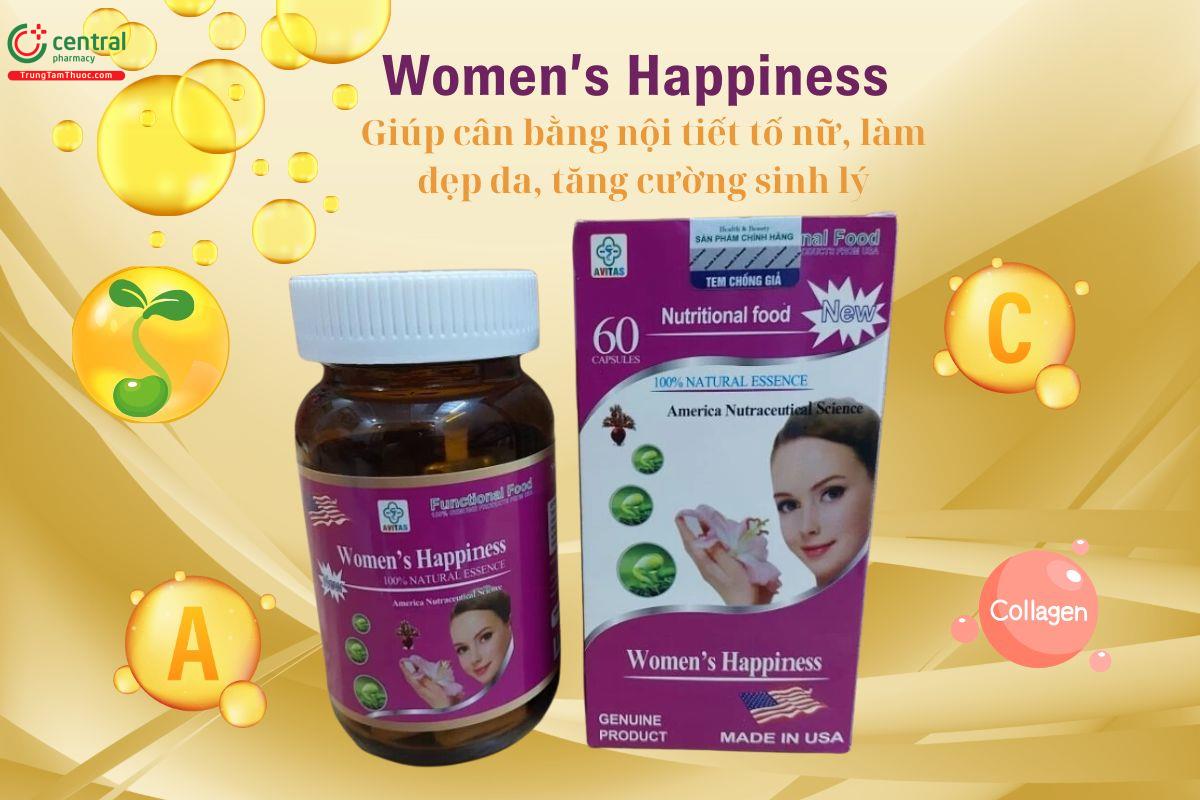 Women’s Happiness - Cân bằng nội tiết tố nữ, làm đẹp da