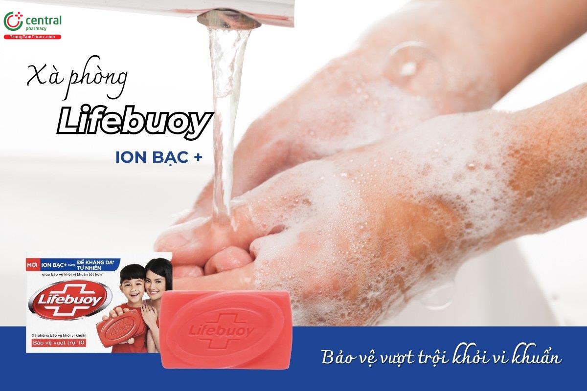 Xà phòng Lifebuoy Ion bạc cùng đề kháng da tự nhiên bảo vệ vượt trội 10 giúp tăng cường khả năng bảo vệ trước vi khuẩn gây hại, mang đến lớp phòng vệ tối ưu cho cả gia đình.