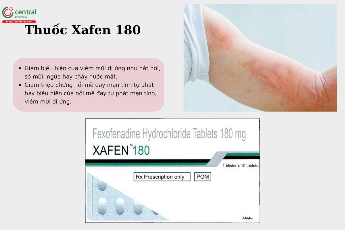 Chỉ định của thuốc Xafen 180