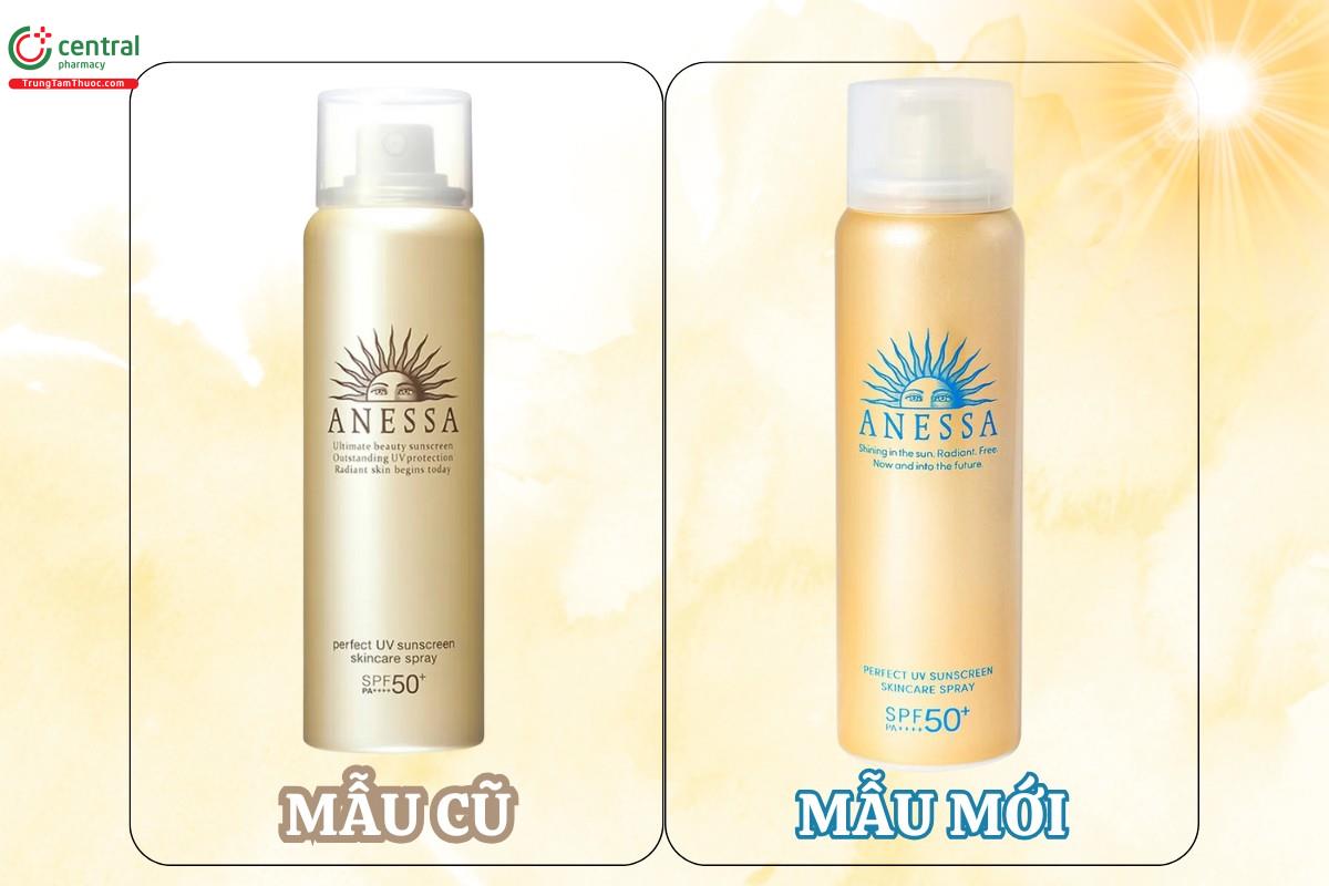 Thông báo thay đổi bao bì sản phẩm Xịt chống nắng Anessa Perfect UV Sunscreen Skincare Spray SPF50+ 60g