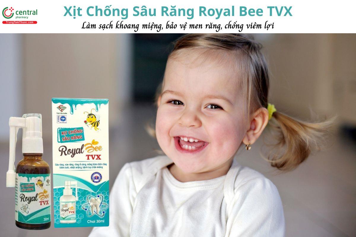 Xịt Chống Sâu Răng Royal Bee TVX bảo vệ men răng, ngừa sâu răng, viêm nướu