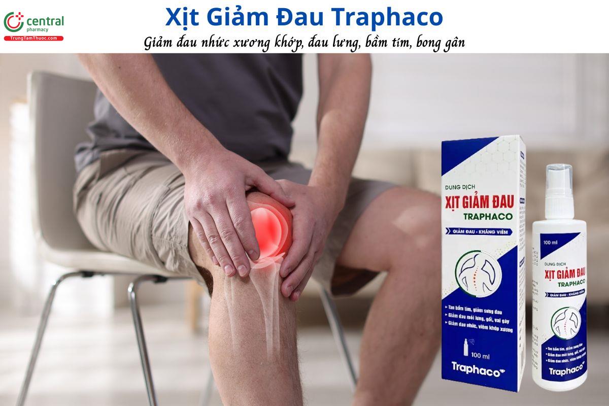 Xịt Giảm Đau Traphaco - Giảm đau mỏi lưng, đau nhức xương khớp, căng cơ