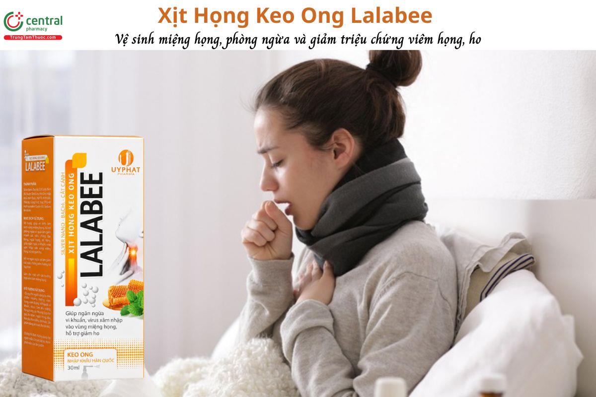 Xịt Họng Keo Ong Lalabee - Vệ sinh họng, ngừa khuẩn, giảm đau họng, viêm họng