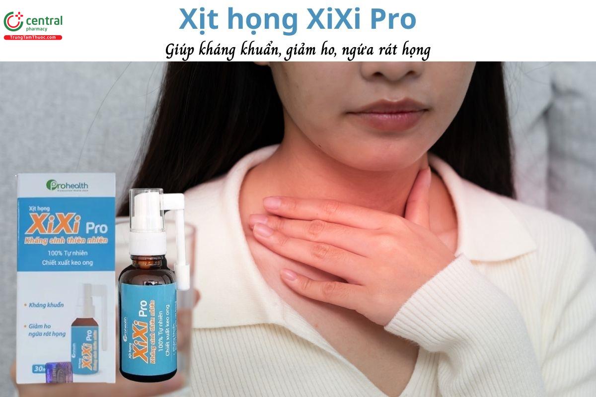 Xịt họng Xịt họng XiXi Pro - Giúp kháng khuẩn, hỗ trợ giảm ho, giảm rát họng