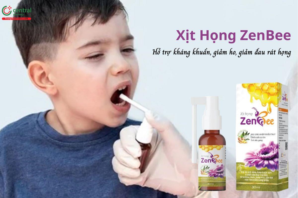 Xịt họng ZenBee - Làm sạch miệng họng, ngừa khuẩn, giảm viêm họng