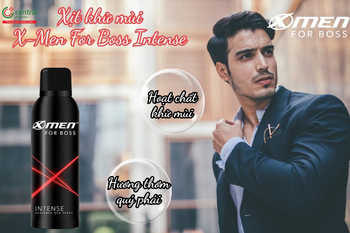 Xịt khử mùi X-Men For Boss Intense - Đánh bay mùi tạo hương phá cách