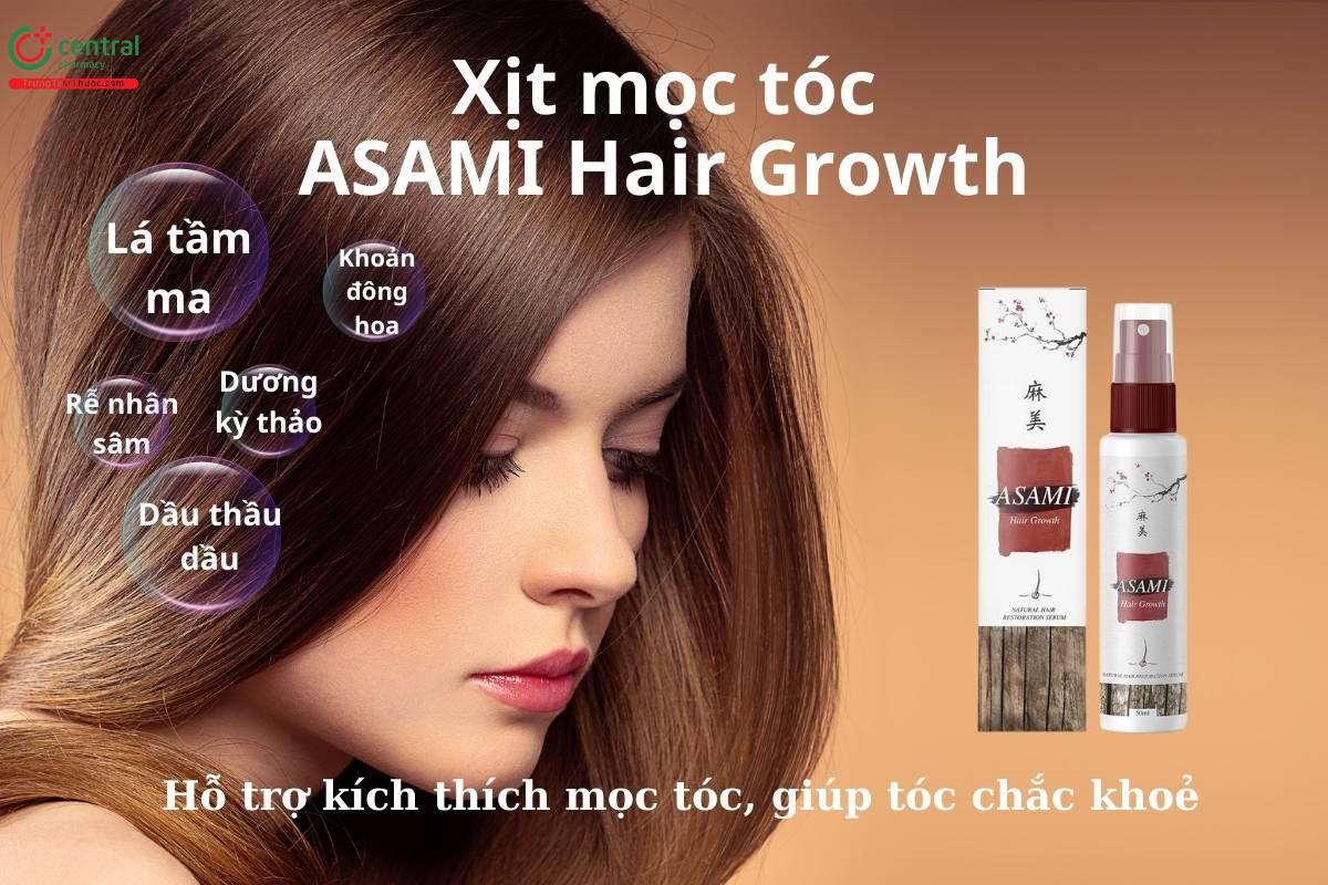 Xịt mọc tóc Asami Hair Growth 50ml nuôi dưỡng và kích thích tóc mọc đều