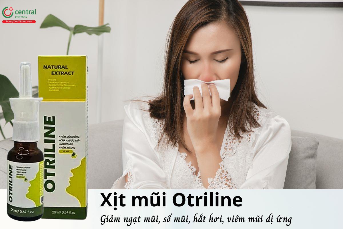 Xịt mũi Otriline - Hỗ trợ giảm ngạt mũi, sổ mũi, viêm xoang, viêm mũi dị ứng